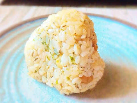 青海苔と天かすのおにぎり♩